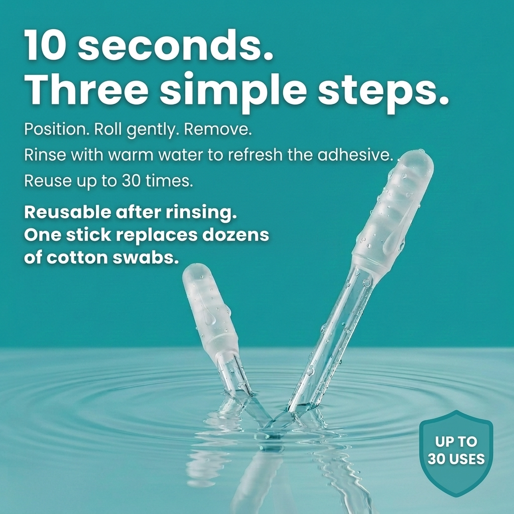 OREVYA | Reusable Sticky Ear Cleaner — See What You Remove.